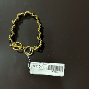 Allison Avery, Black Leather Bracelet.